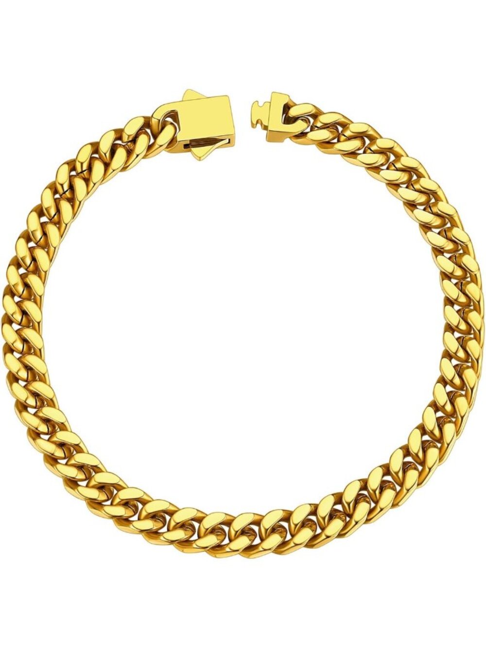 Stylish Stainless Steel Cuban Link Bracelet for Men, Multiple Widths & Lengths